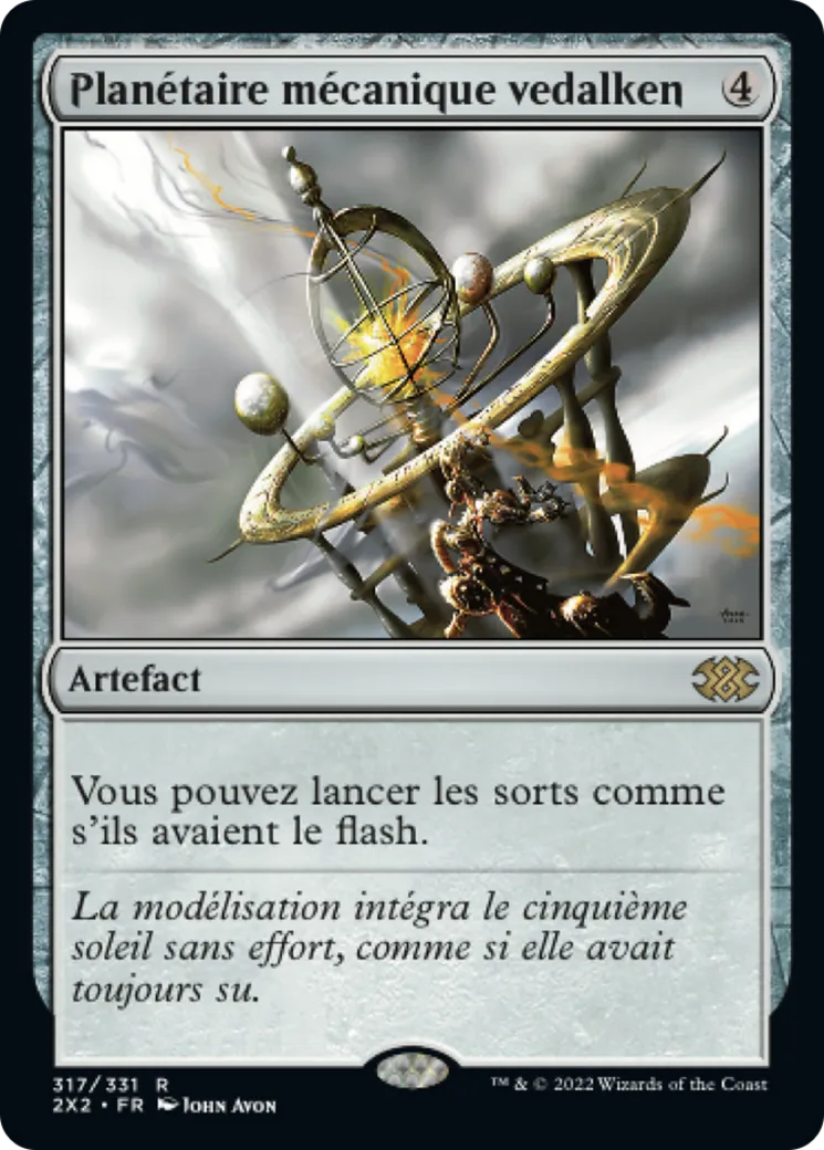Planétaire mécanique vedalken — Double Masters 2022 — Magic: The Gathering
