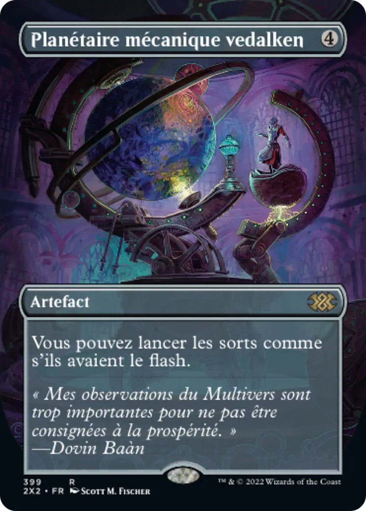 Planétaire mécanique vedalken — Double Masters 2022 — Magic: The Gathering