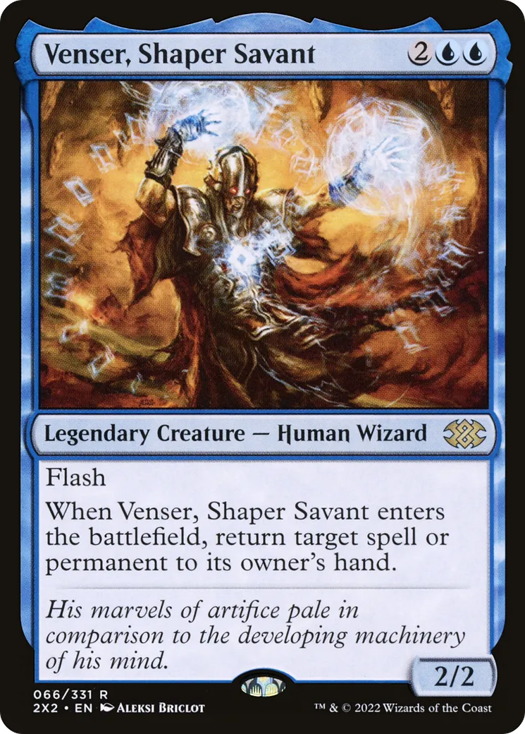 Venser, Shaper Savant — Double Masters 2022 — Magic: The Gathering