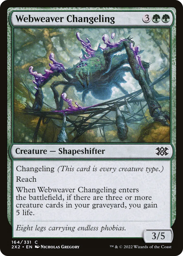 Webweaver Changeling — Double Masters 2022 — Magic: The Gathering
