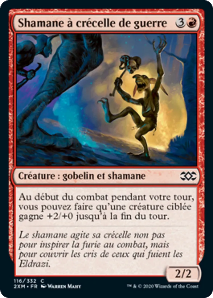 Shamane à crécelle de guerre — Double Masters — Magic: The Gathering