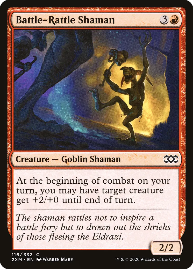 Battle-Rattle Shaman — Double Masters — Magic: The Gathering