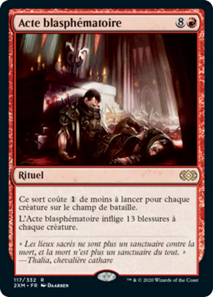 Acte blasphématoire — Double Masters — Magic: The Gathering