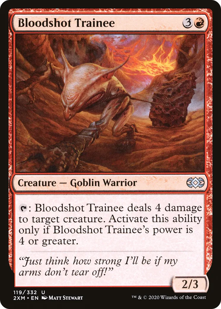 Bloodshot Trainee — Double Masters — Magic: The Gathering