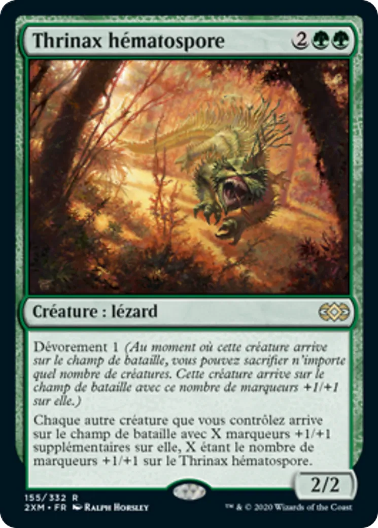 Thrinax hématospore from Double Masters - Magic: The Gathering