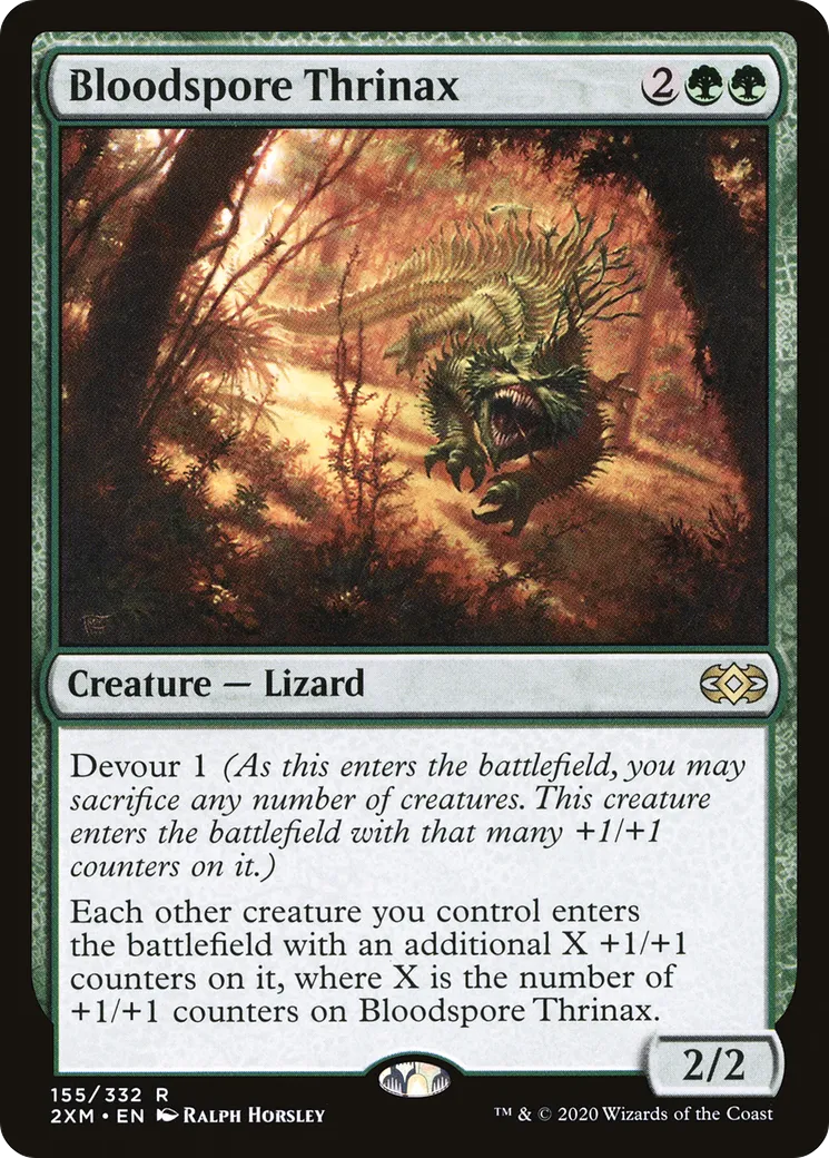 Bloodspore Thrinax — Double Masters — Magic: The Gathering