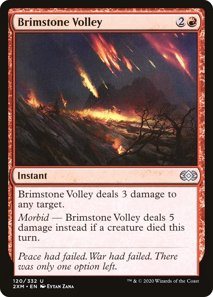 Brimstone Volley — Double Masters — Magic: The Gathering