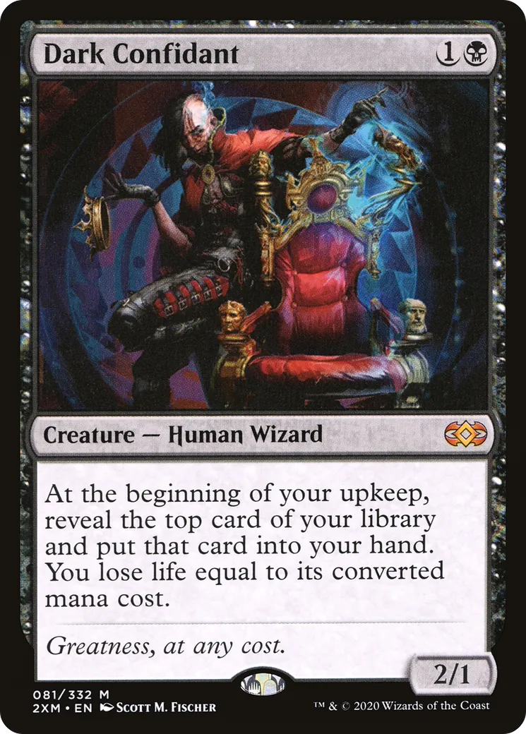 Dark Confidant — Double Masters — Magic: The Gathering