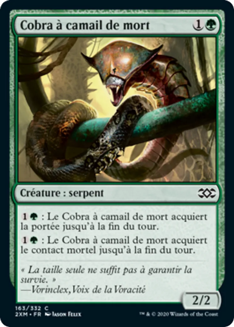 Cobra à camail de mort — Double Masters — Magic: The Gathering