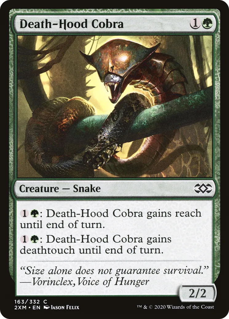 Death-Hood Cobra — Double Masters — Magic: The Gathering