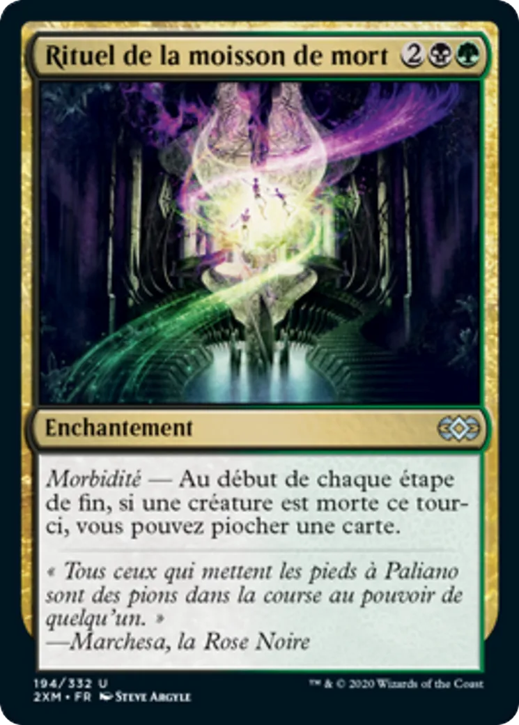 Rituel de la moisson de mort — Double Masters — Magic: The Gathering