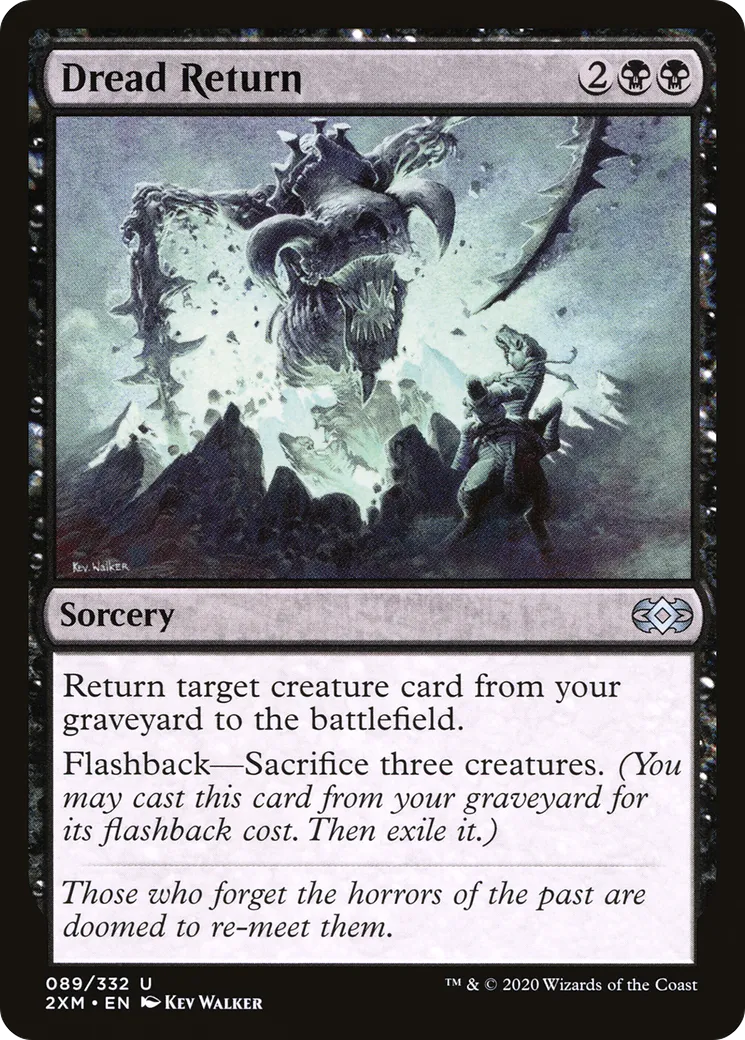 Dread Return — Double Masters — Magic: The Gathering