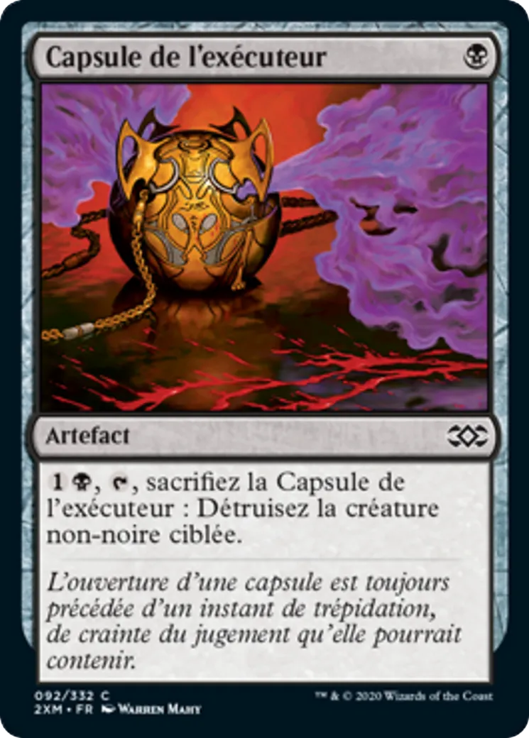 Capsule de l'exécuteur — Double Masters — Magic: The Gathering