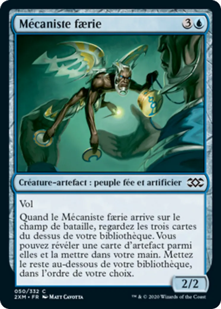 Mécaniste faerie — Double Masters — Magic: The Gathering