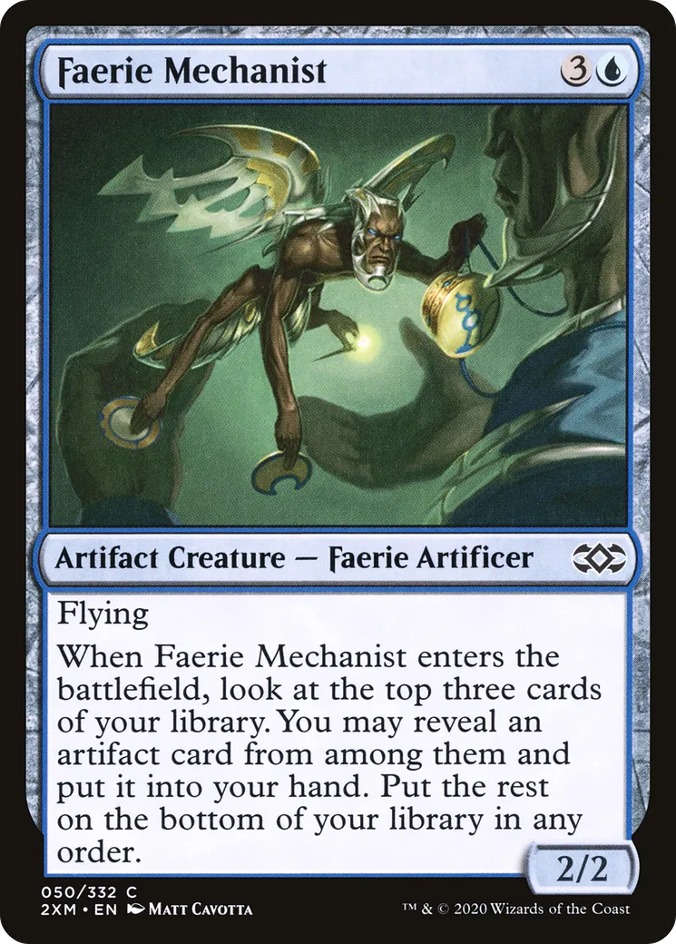 Mécaniste faerie — Double Masters — Magic: The Gathering
