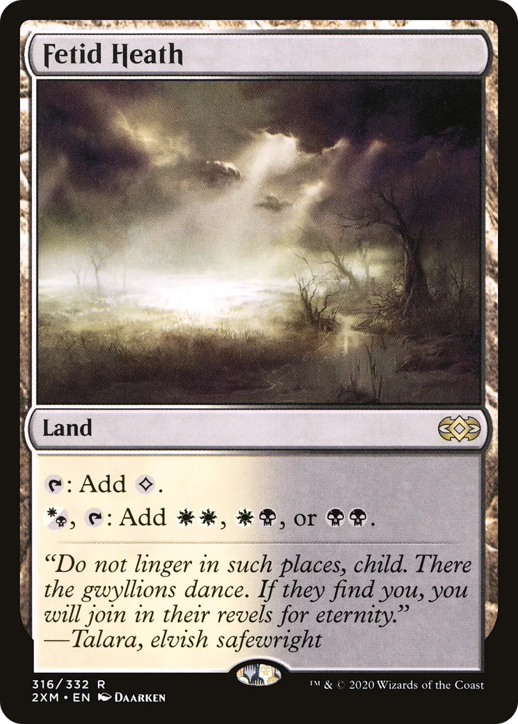 Fetid Heath — Double Masters — Magic: The Gathering