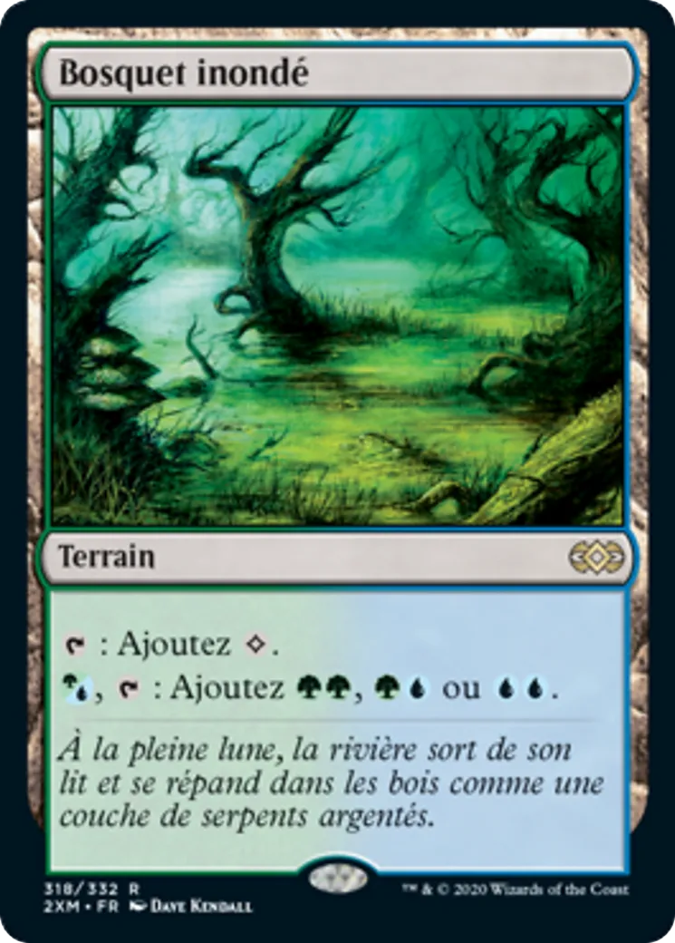 Bosquet inondé — Double Masters — Magic: The Gathering