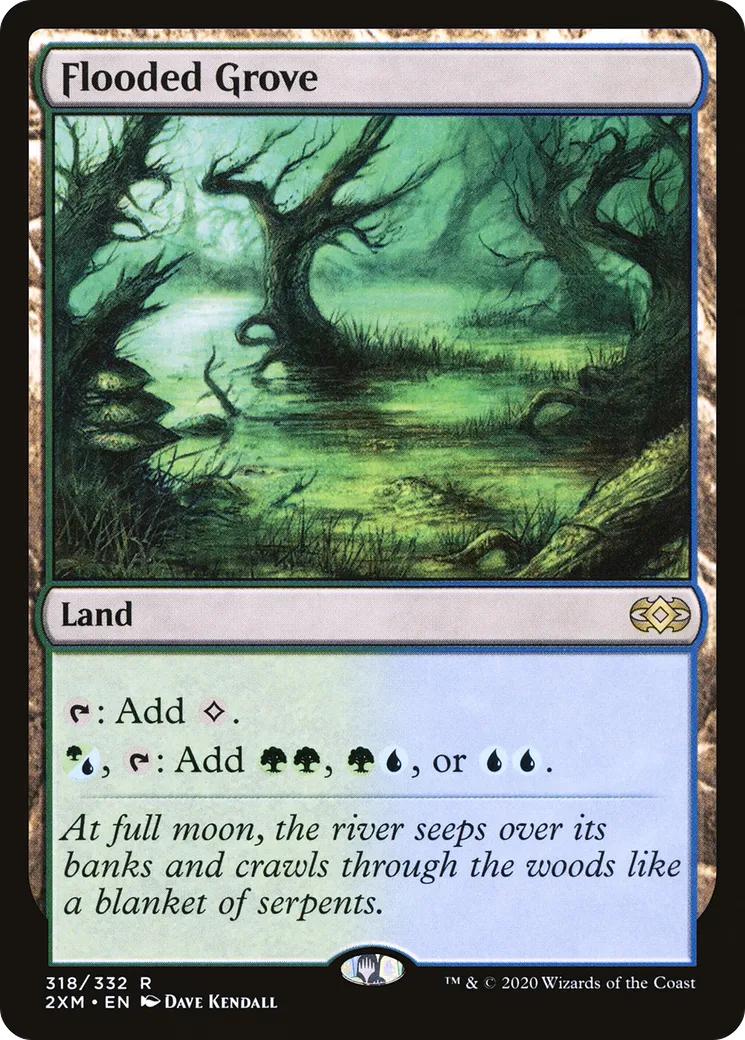 Flooded Grove — Double Masters — Magic: The Gathering