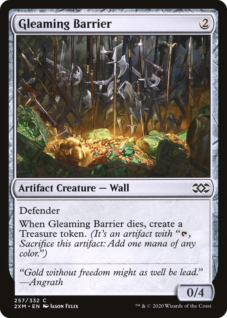 Gleaming Barrier from Double Masters - Magic: The Gathering