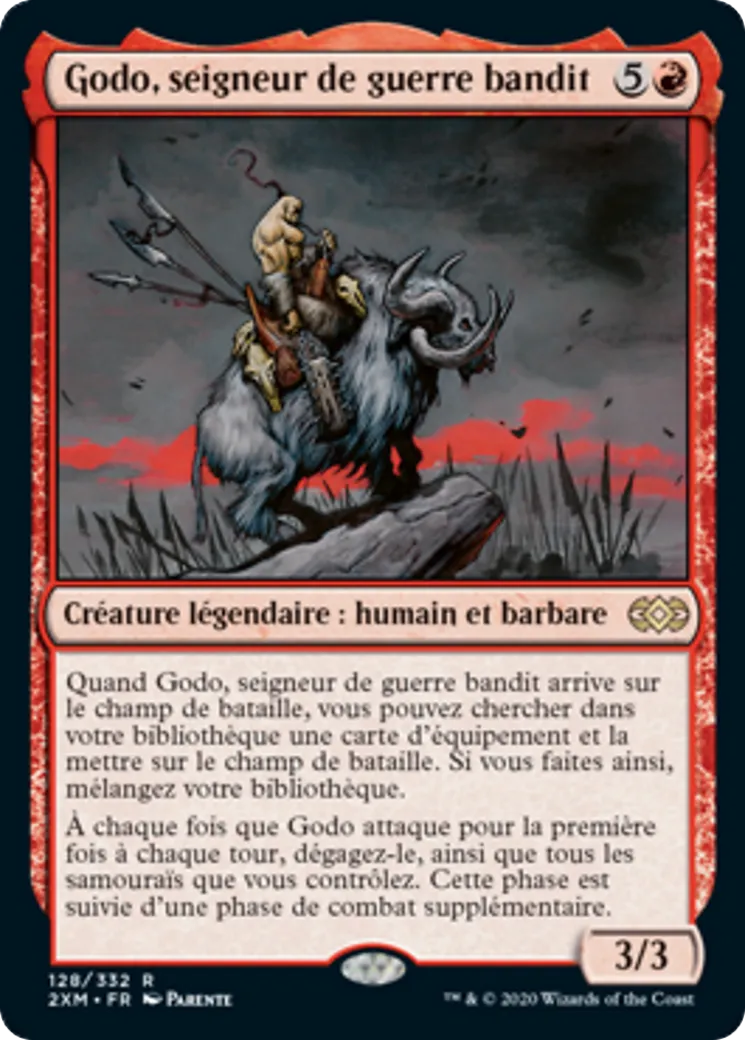 Godo, seigneur de guerre bandit — Double Masters — Magic: The Gathering