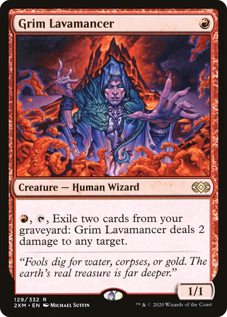 Grim Lavamancer — Double Masters — Magic: The Gathering
