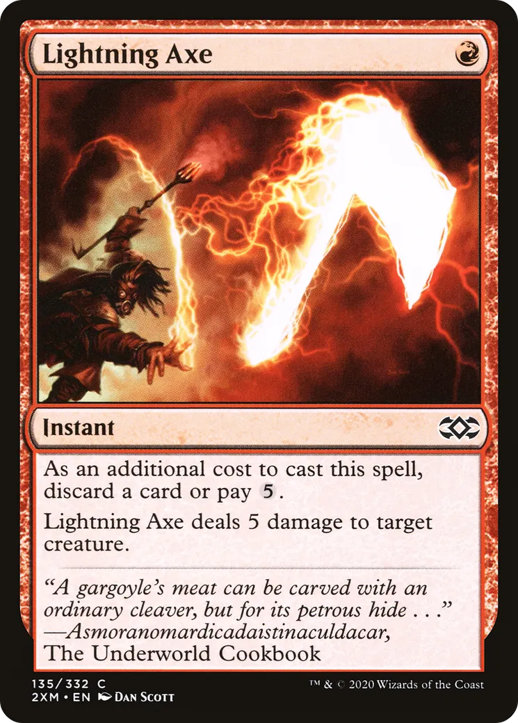 Lightning Axe from Double Masters - Magic: The Gathering
