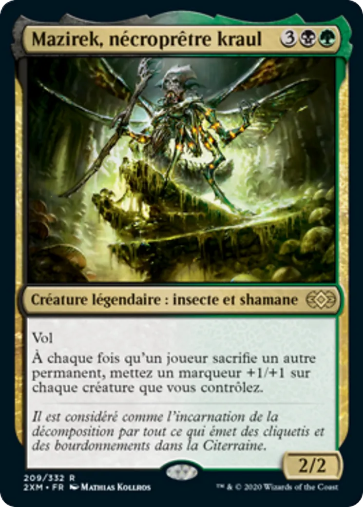 Mazirek, nécroprêtre kraul — Double Masters — Magic: The Gathering