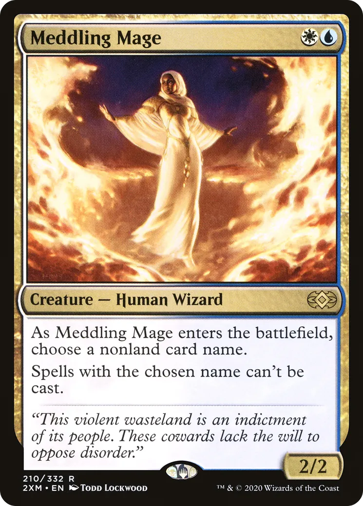Meddling Mage — Double Masters — Magic: The Gathering
