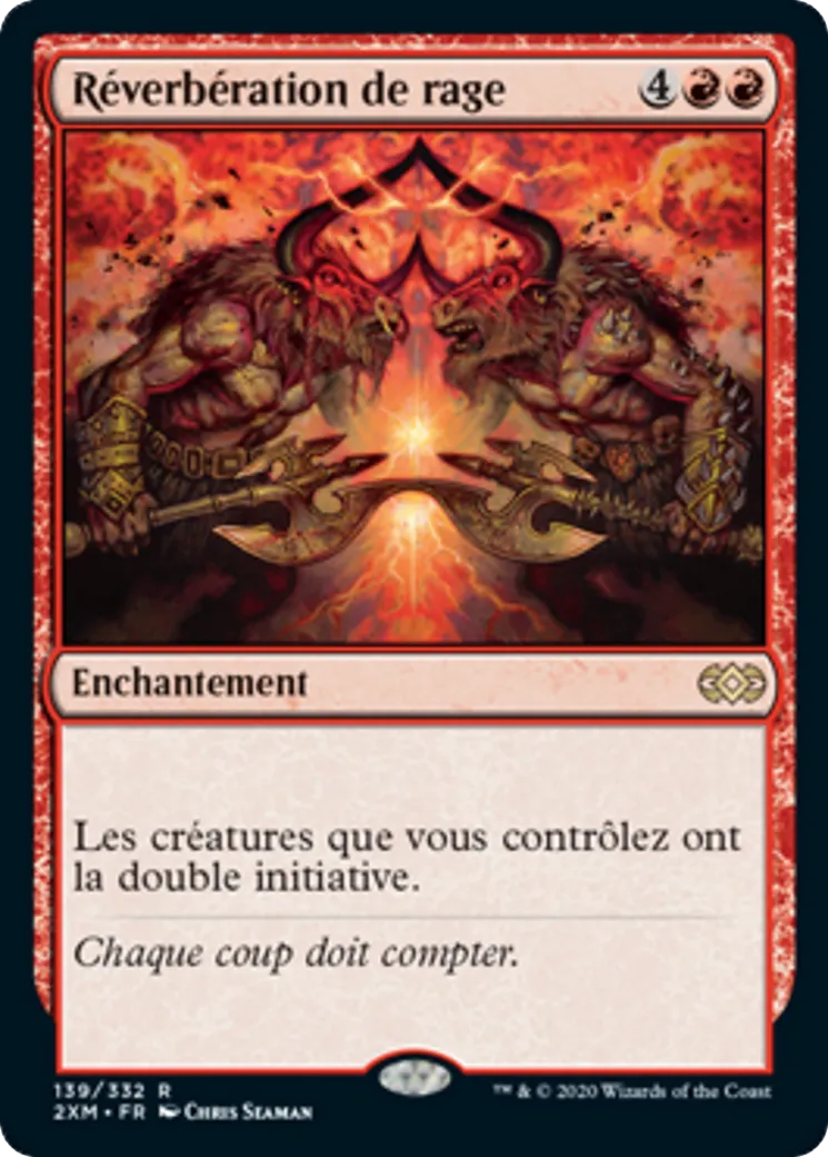 Réverbération de rage from Double Masters - Magic: The Gathering