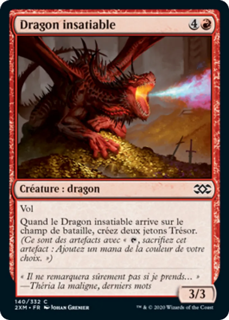 Dragon insatiable from Double Masters - Magic: The Gathering