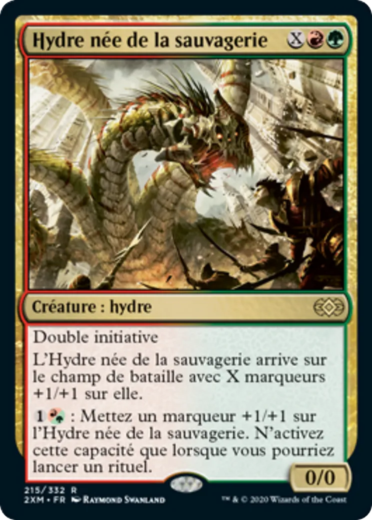 Hydre née de la sauvagerie — Double Masters — Magic: The Gathering