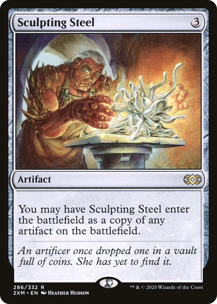 Sculpting Steel — Double Masters — Magic: The Gathering