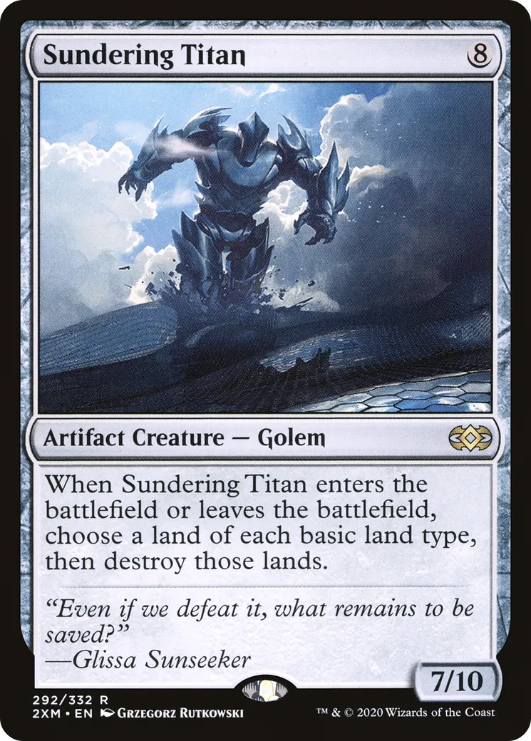 Sundering Titan — Double Masters — Magic: The Gathering