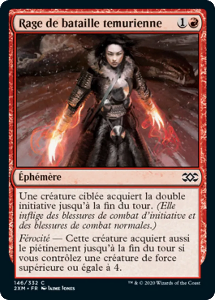 Rage de bataille temurienne — Double Masters — Magic: The Gathering