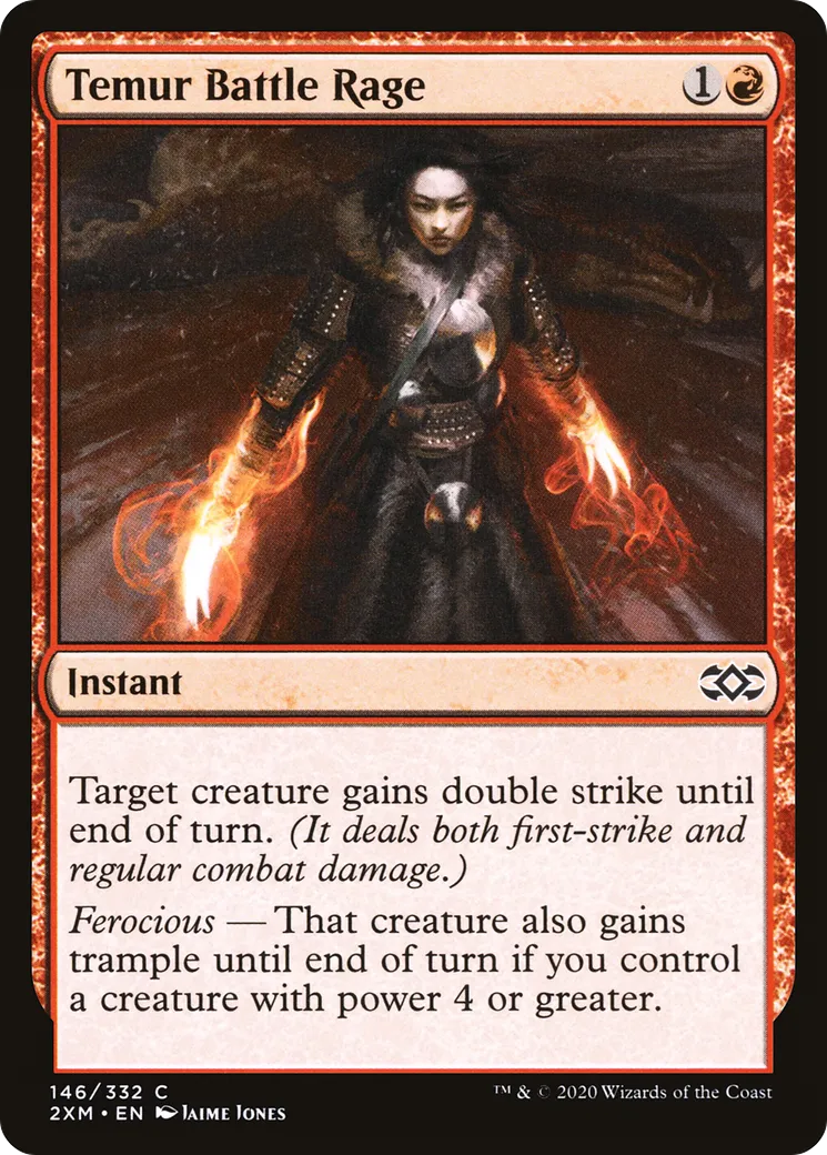 Temur Battle Rage — Double Masters — Magic: The Gathering