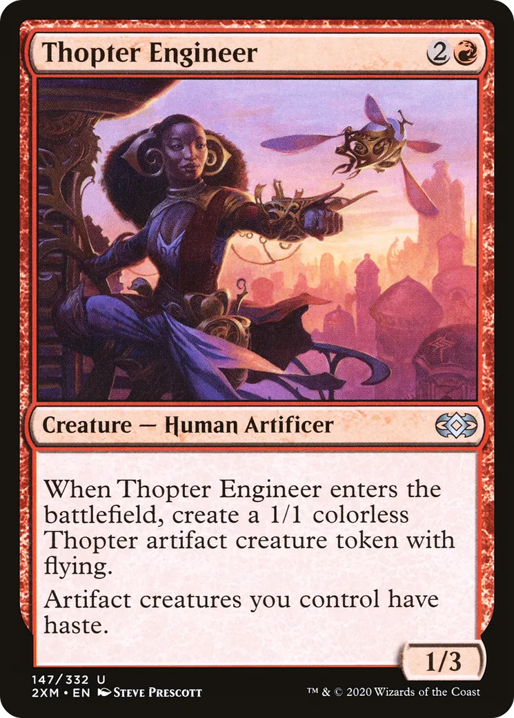 Ingénieur en mécanoptère — Double Masters — Magic: The Gathering