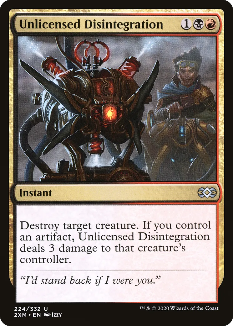 Désintégration illicite — Double Masters — Magic: The Gathering