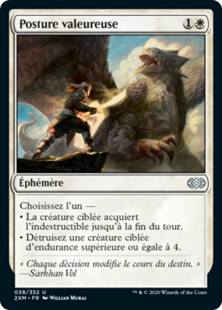 Posture valeureuse — Double Masters — Magic: The Gathering