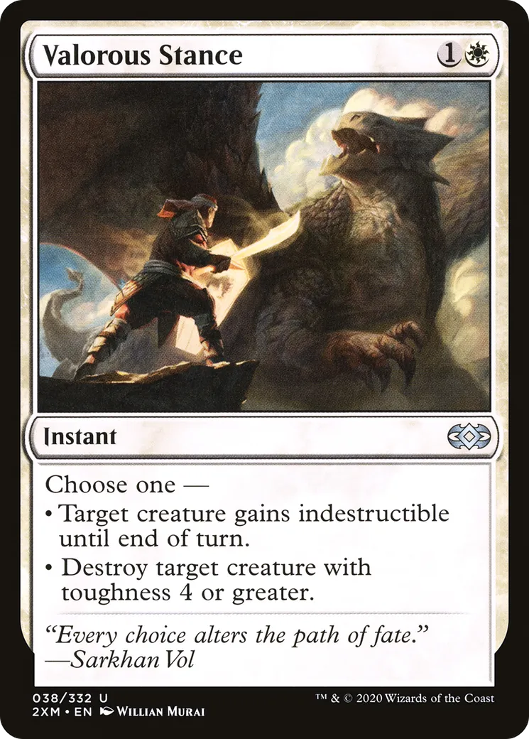 Posture valeureuse — Double Masters — Magic: The Gathering