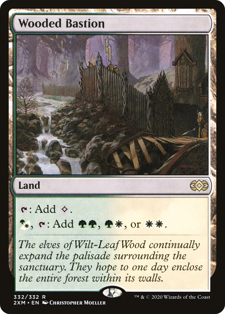 Bastion boisé — Double Masters — Magic: The Gathering