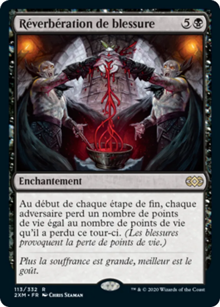 Réverbération de blessure — Double Masters — Magic: The Gathering