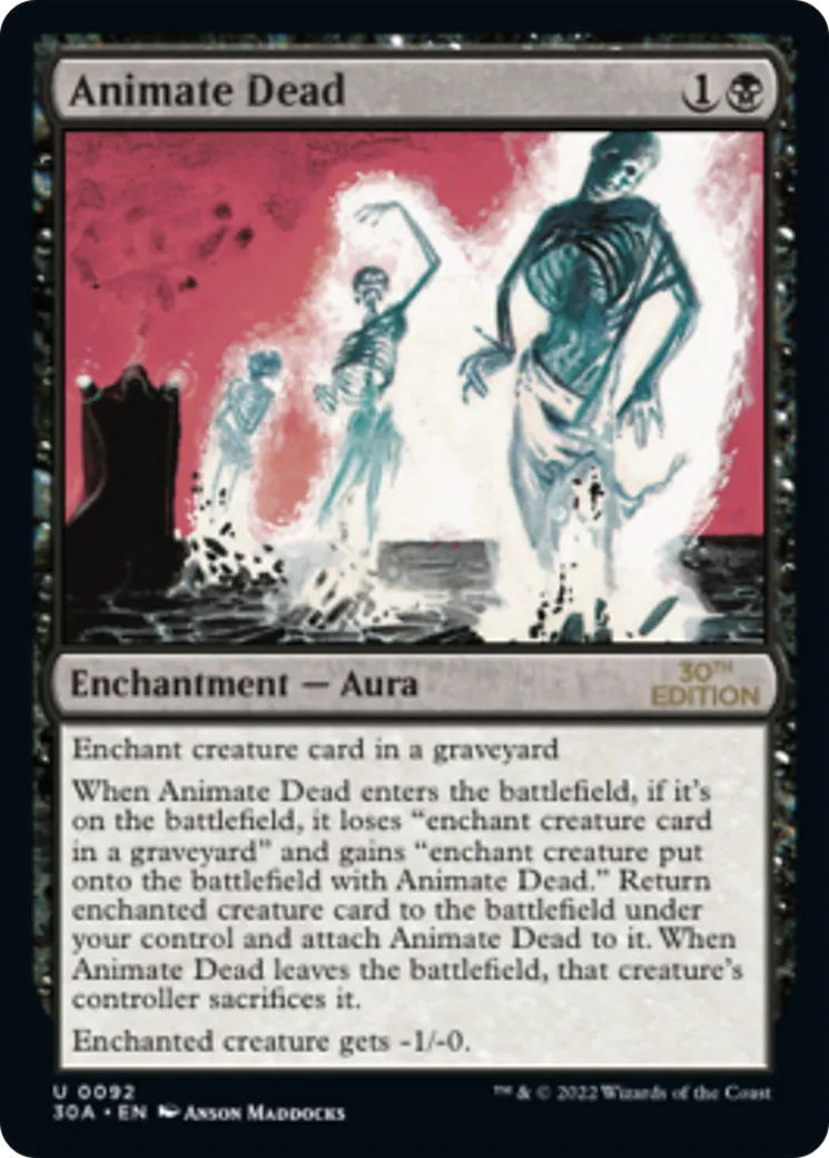 Animation des morts — 30th Anniversary Edition — Magic: The Gathering