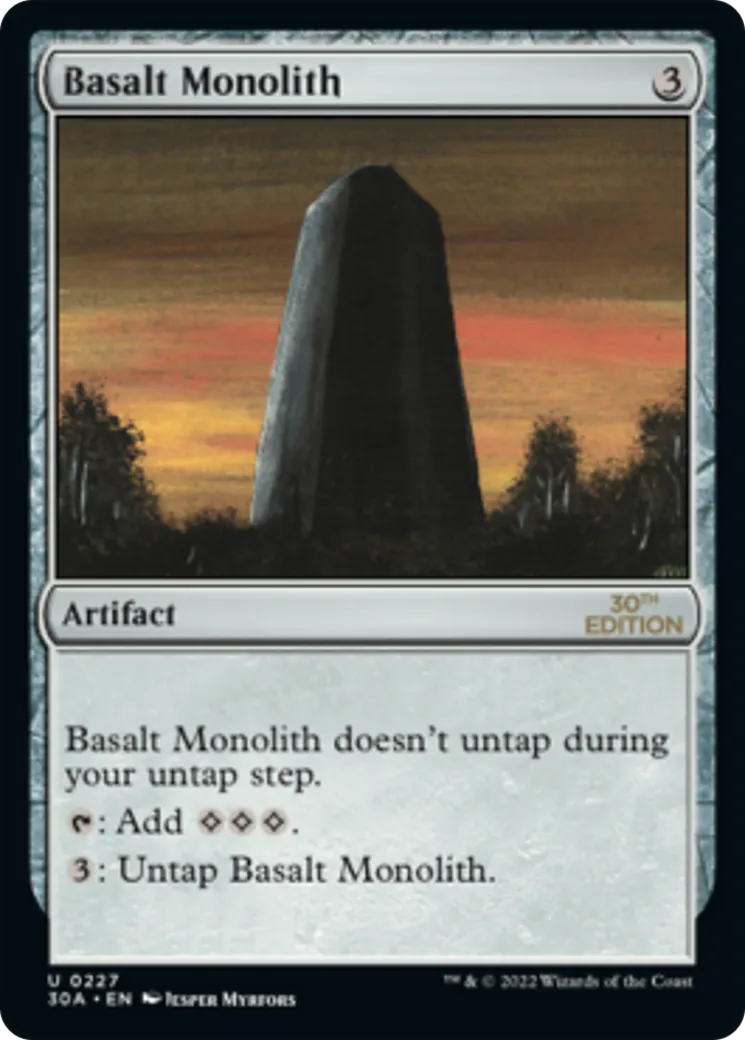 Monolithe de basalte — 30th Anniversary Edition — Magic: The Gathering