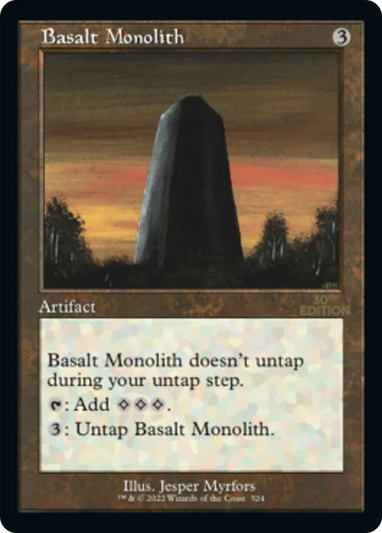 Monolithe de basalte — 30th Anniversary Edition — Magic: The Gathering