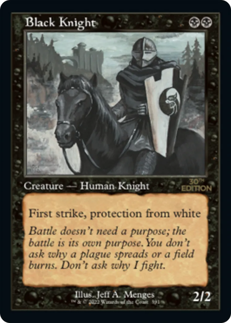 Black Knight — 30th Anniversary Edition — Magic: The Gathering