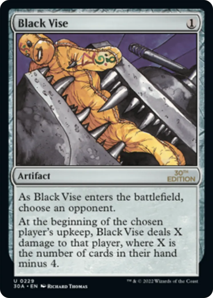 Black Vise — 30th Anniversary Edition — Magic: The Gathering