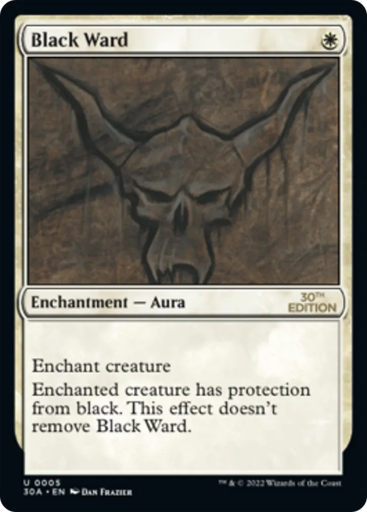 Black Ward — 30th Anniversary Edition — Magic: The Gathering