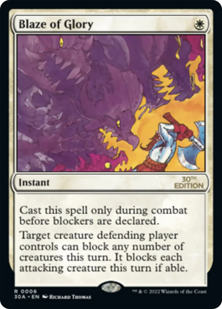 Blaze of Glory — 30th Anniversary Edition — Magic: The Gathering
