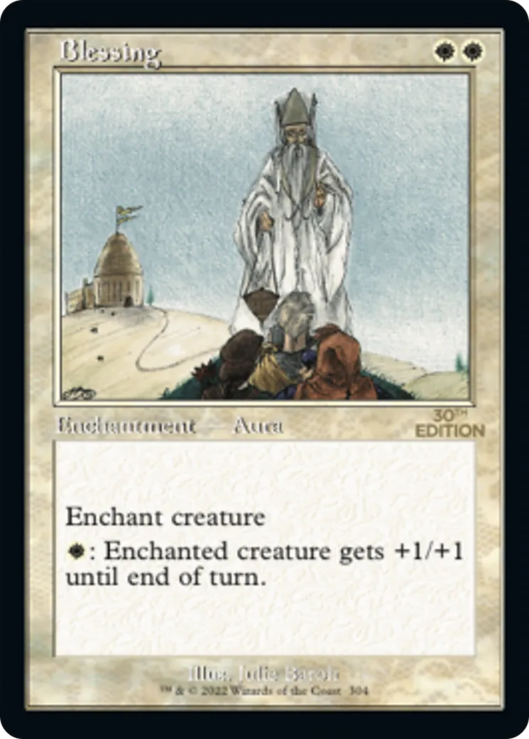 Blessing — 30th Anniversary Edition — Magic: The Gathering