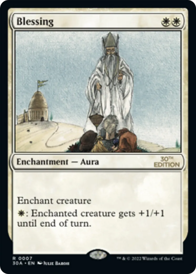 Blessing — 30th Anniversary Edition — Magic: The Gathering